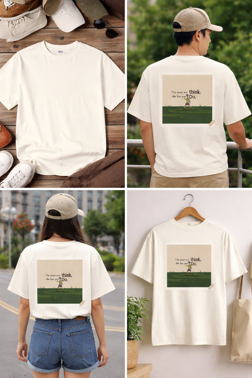 "Think Do" Unisex Oversized Classic T-Shirt