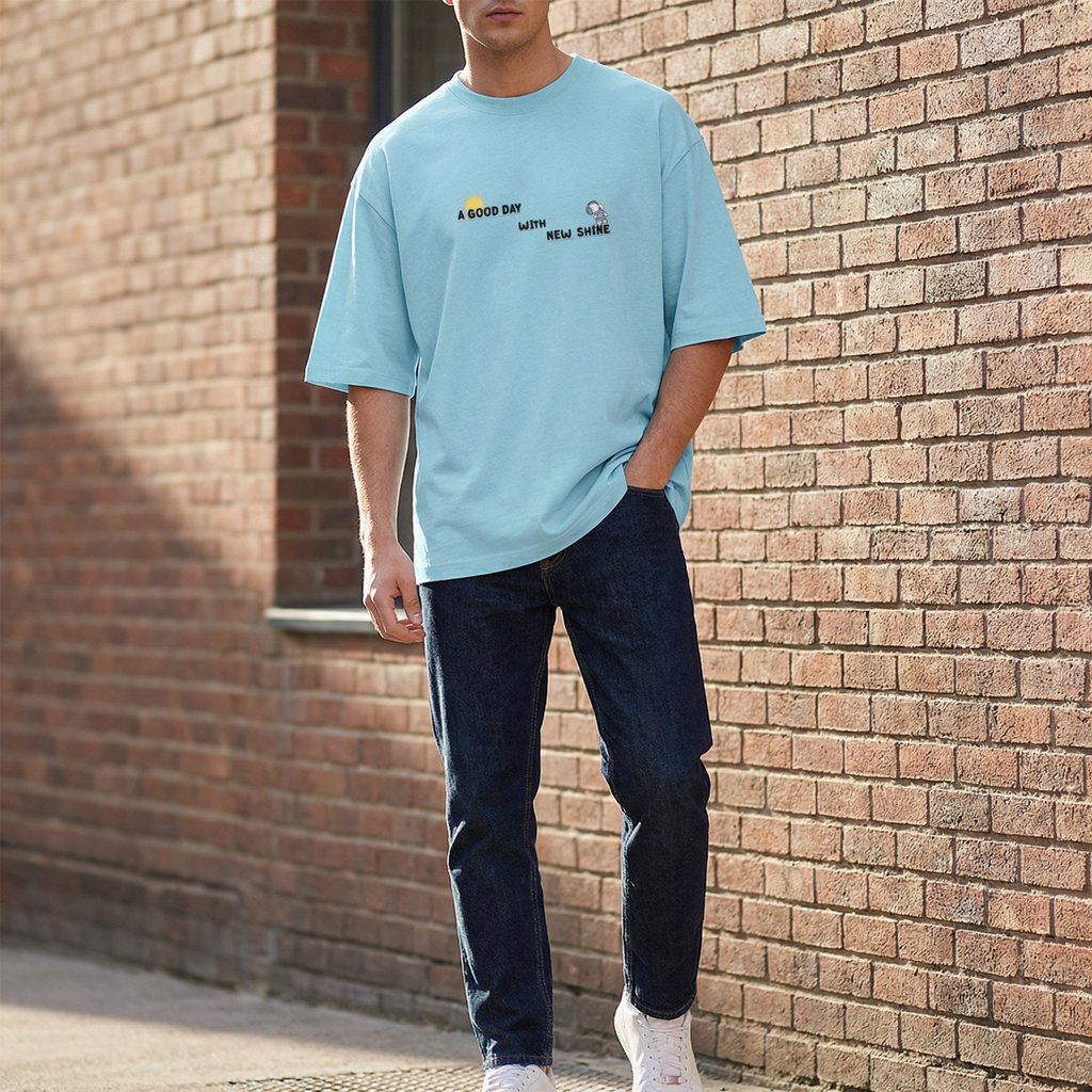 A Good Day with New Shine Unisex Oversized Classic T-Shirt