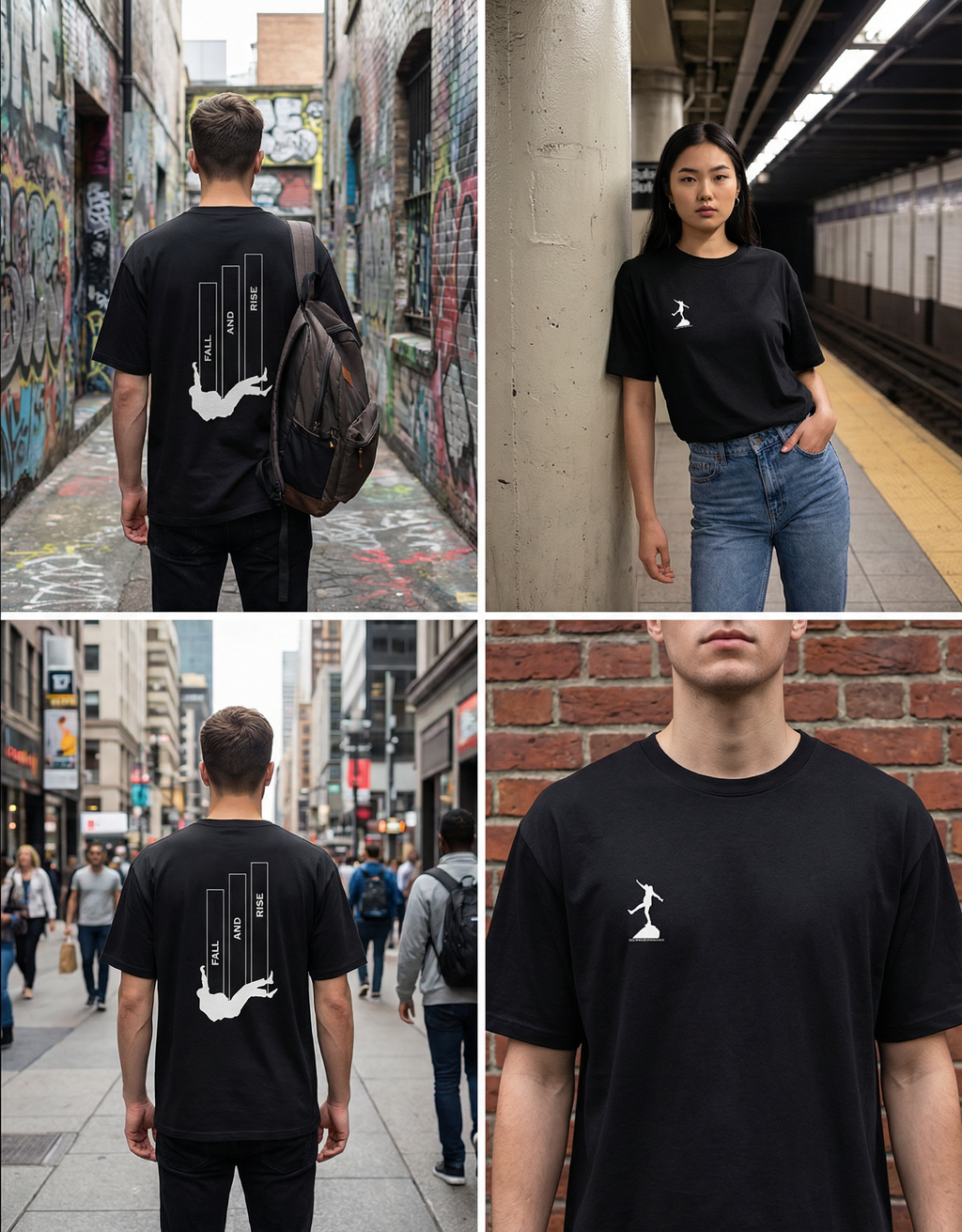 Fall And Rise Unisex Oversized Classic T-Shirt